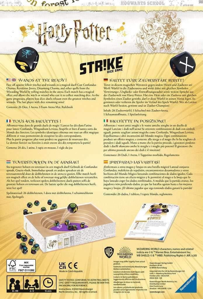 Harry Potter Strike Dice Game | Ravensburger - STEAM Kids Brisbane