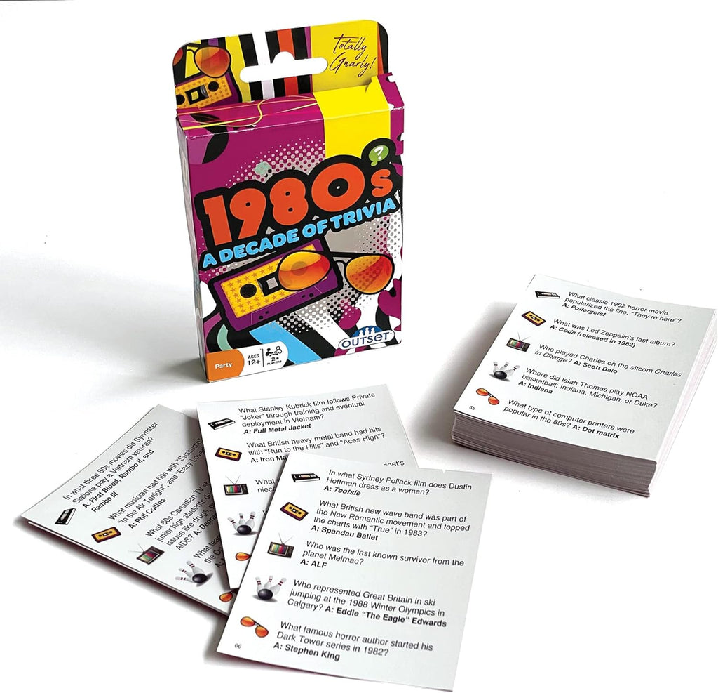 1980's A Decade of Trivia Card Game - STEAM Kids Brisbane