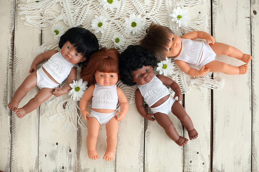 Miniland Anatomically Correct | African Baby Girl Doll 38cm - STEAM Kids Brisbane