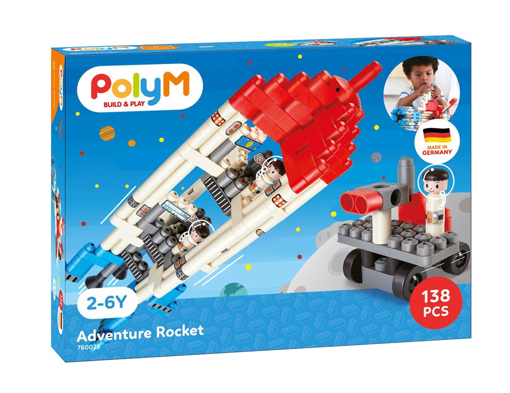 Poly M - Adventure Rocket | 138 Pieces - STEAM Kids Brisbane