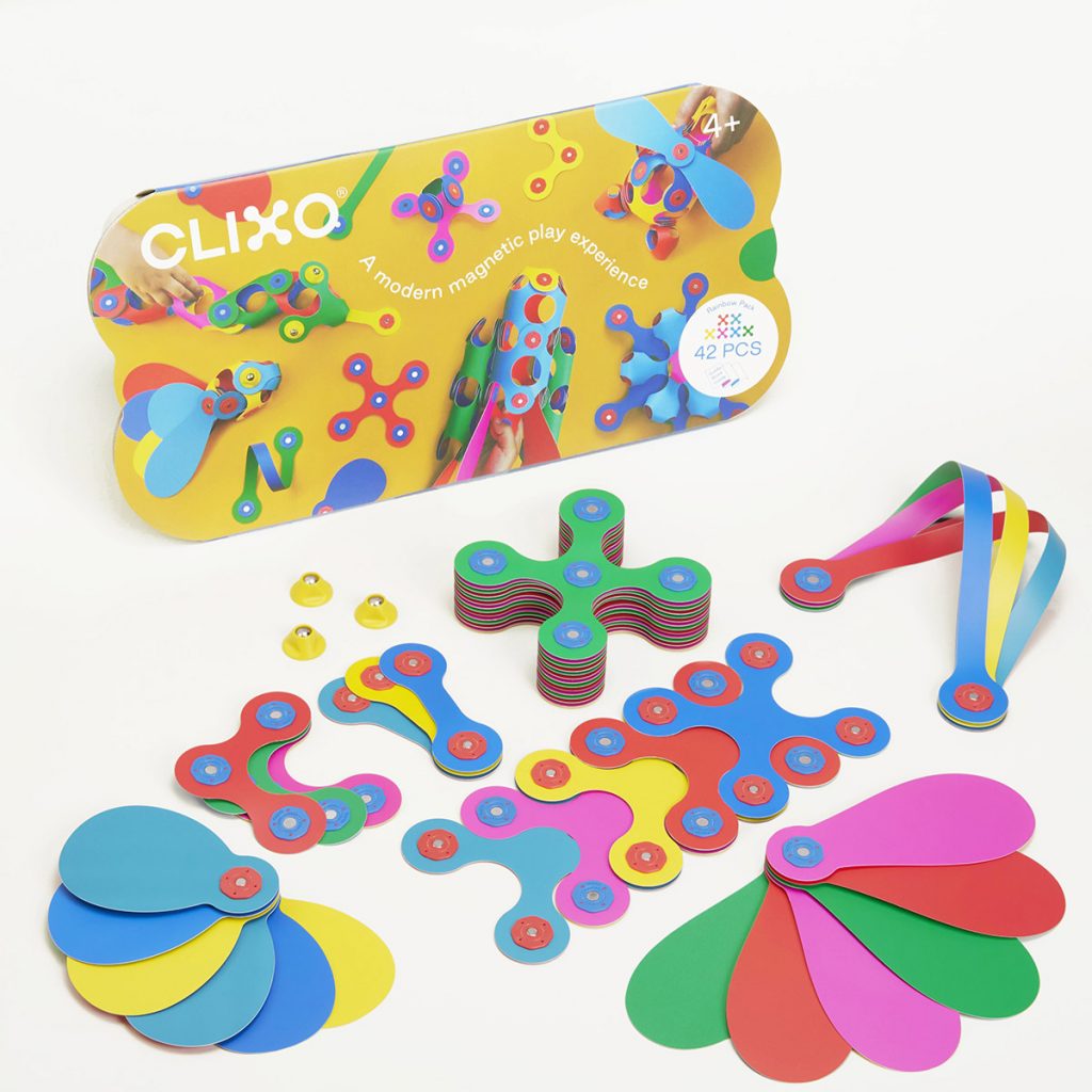Clixo Rainbow Pack | 42 pieces - STEAM Kids Brisbane