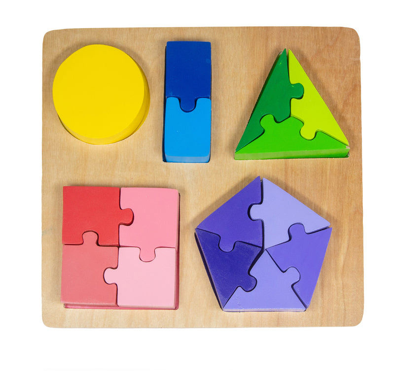Jigsaw Shape Fraction Puzzle Kiddie Connect STEAM Kids