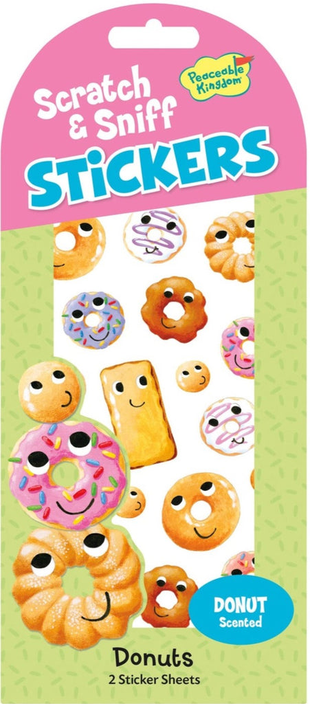 Peaceable Kingdom - Donut Stickers | Scratch & Sniff - STEAM Kids Brisbane