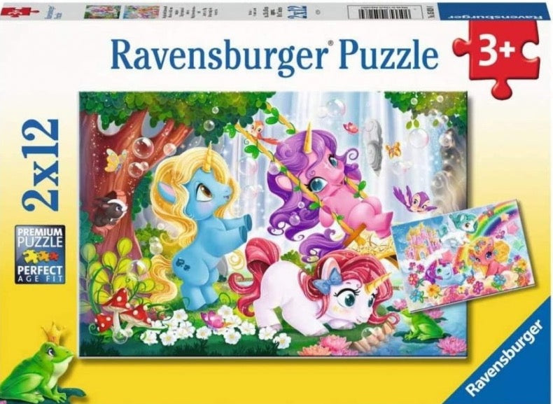 Ravensburger 2 x 12 Piece Puzzle | Unicorns at Play - STEAM Kids Brisbane