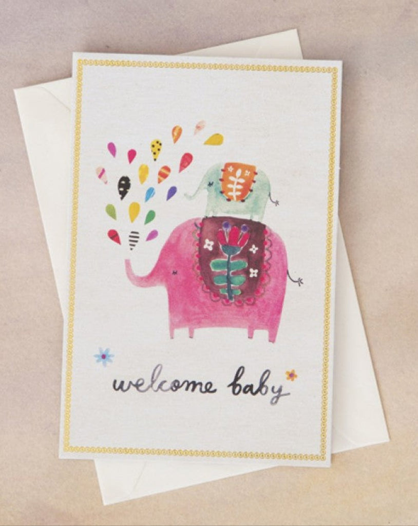Greeting Card Welcome Baby | Natural Life - STEAM Kids Brisbane