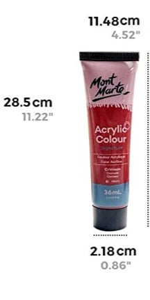 Mont Marte Signature Acrylic Colour 36mL Carmine - STEAM Kids Brisbane