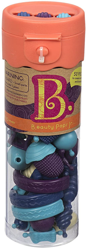B.eauty Pop- Arty Beads | Organe 50 Piece Tube - STEAM Kids 