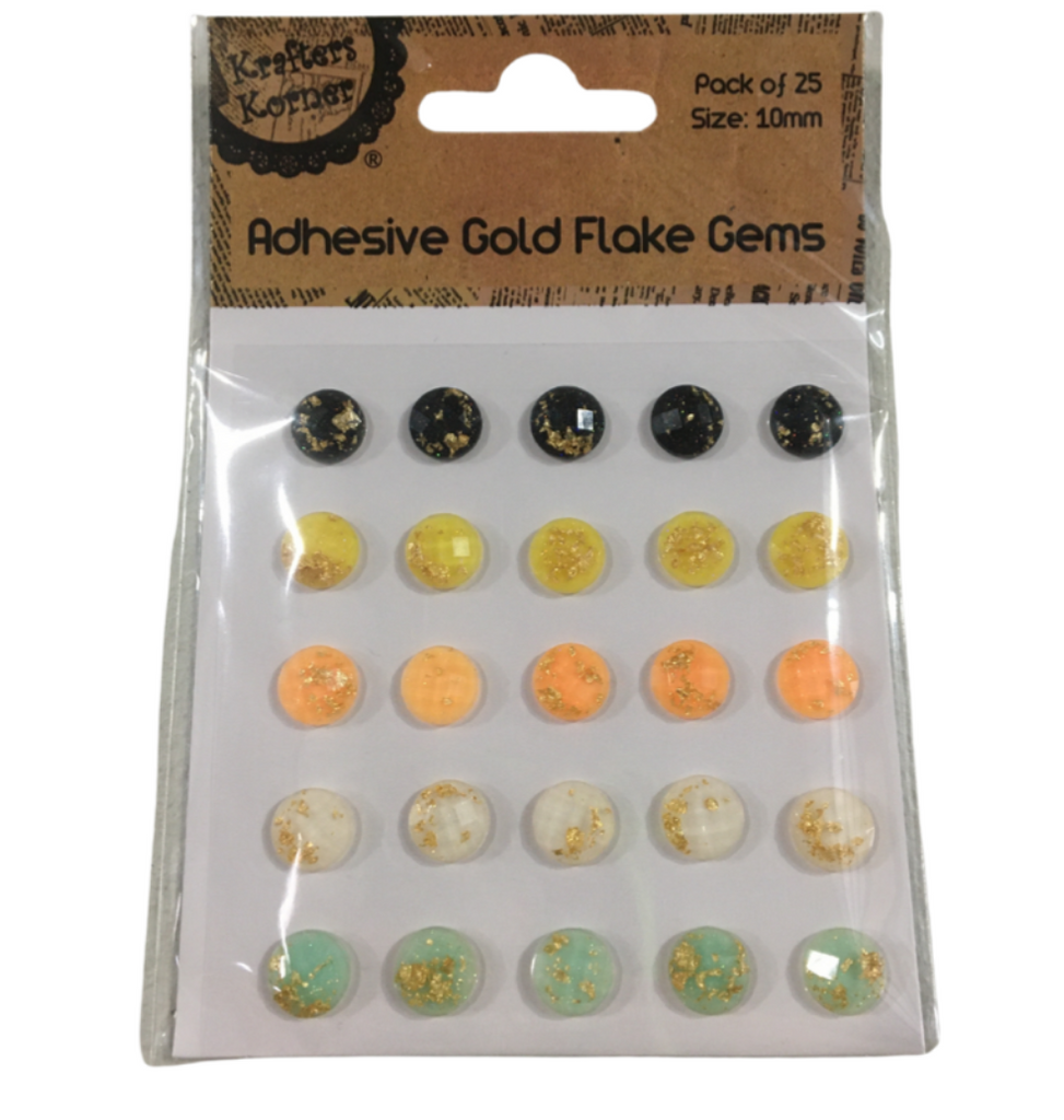 Adhesive Gold Flake Gems | Krafters Korner - STEAM Kids Brisbane