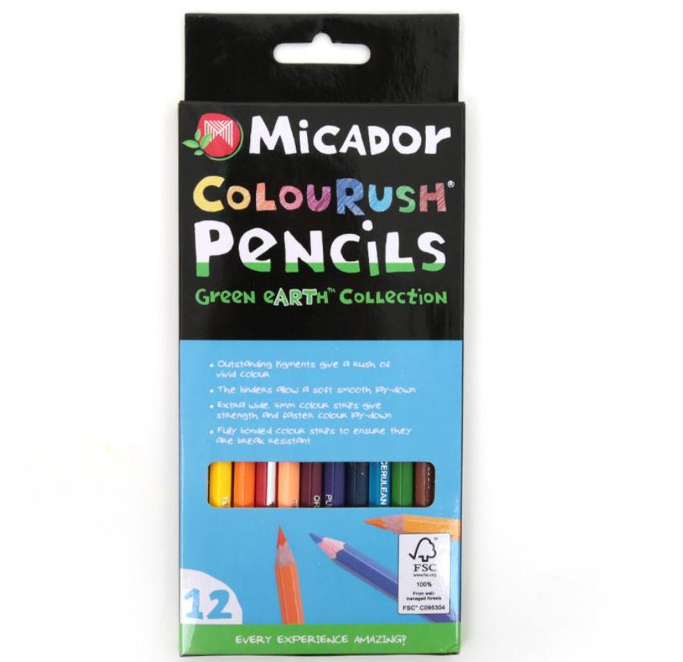 ColouRush Pencils| 12 Pack| FSC 100% - STEAM Kids Brisbane