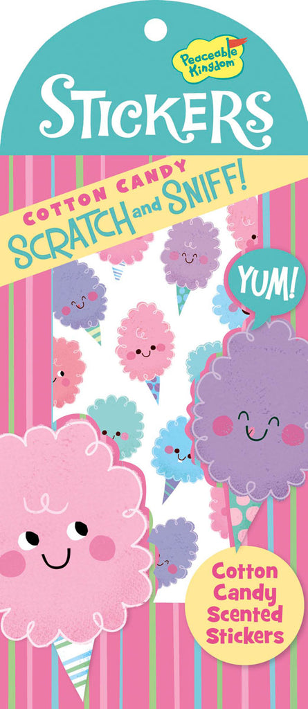 Peaceable Kingdom Mini Stickers Scratch & Sniff  |  Cotton Candy - STEAM Kids 