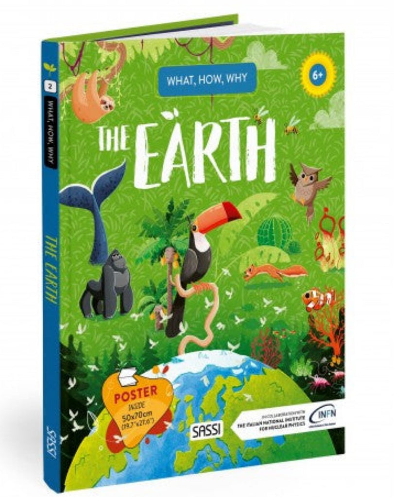 Sassi What How and Why Earth Book and Poster - STEAM Kids 