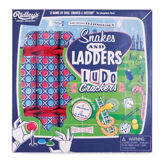 Snakes and Ladders Ludo Christmas Crackers - STEAM Kids Brisbane