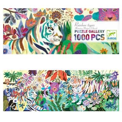 Djeco Rainbow Tigers 1000 Piece Puzzle - STEAM Kids Brisbane