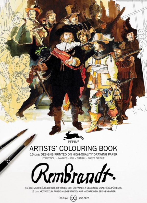 Artists' Colouring Book - Rembrandt | Pepin - STEAM Kids Brisbane