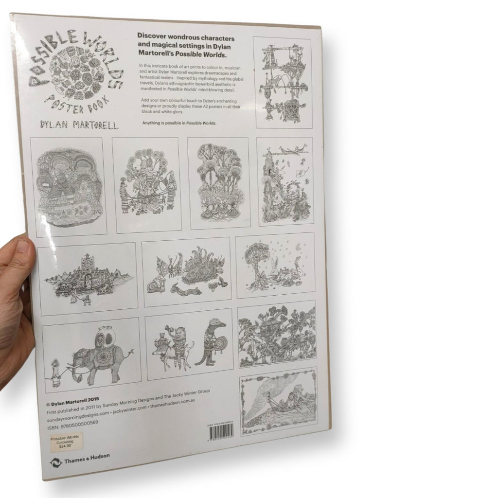 Possible Worlds Poster Colouring Book - By Dylan Martorell (PHOTOS) - STEAM Kids Brisbane