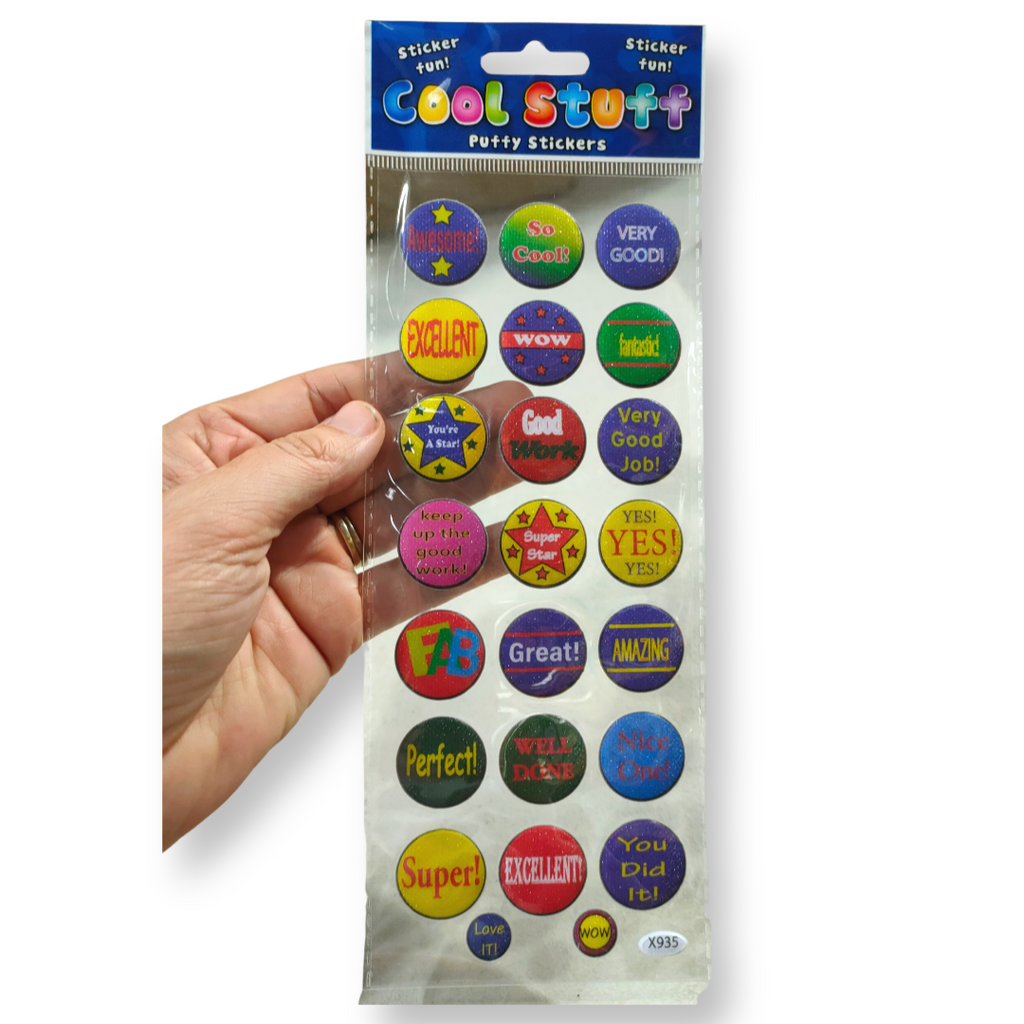 Puffy Stickers with School Sayings - STEAM Kids Brisbane