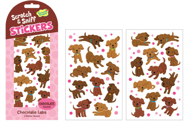 Peaceable Kingdom Mini Stickers Scratch & Sniff  |  Chocolate Labs - STEAM Kids 
