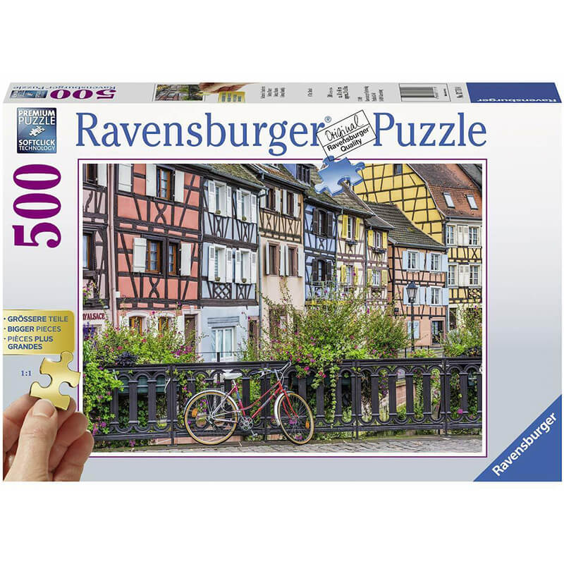 Ravensburger 500 Piece Puzzle | Colmar, France - Bigger Pieces Puzzle - STEAM Kids Brisbane