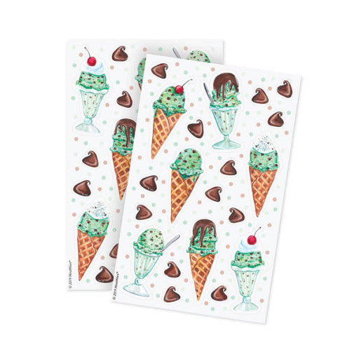 Peaceable Kingdom - Mint Chocolate Chip Stickers | Scratch & Sniff - STEAM Kids Brisbane