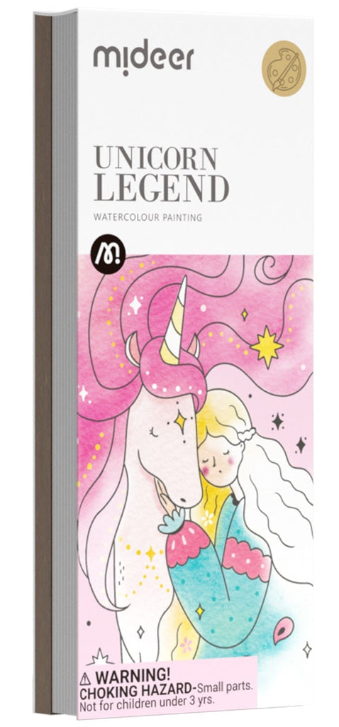 Mideer Unicorn Watercolour Painting Activity Pad - STEAM Kids Brisbane