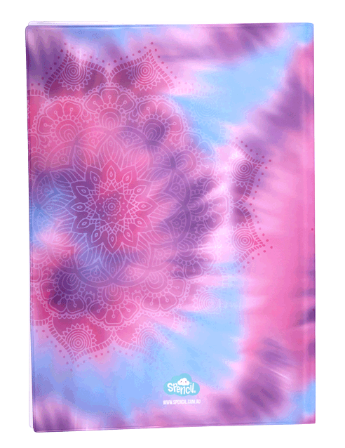 Spencil A4 Bookcover - Tie-Dye Splash | Book Cover A4 Exercise Book Size - STEAM Kids Brisbane