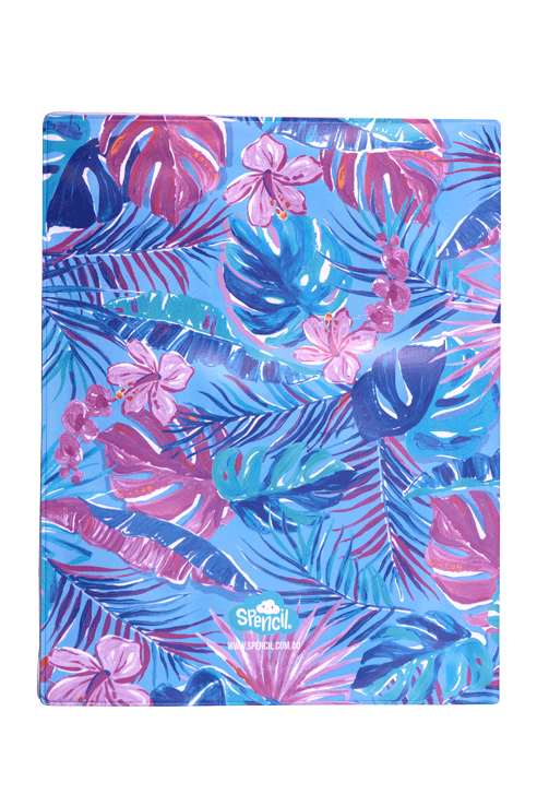 Spencil A4 Bookcover - Tropicana | Book Cover A4 Exercise Book Size - STEAM Kids Brisbane