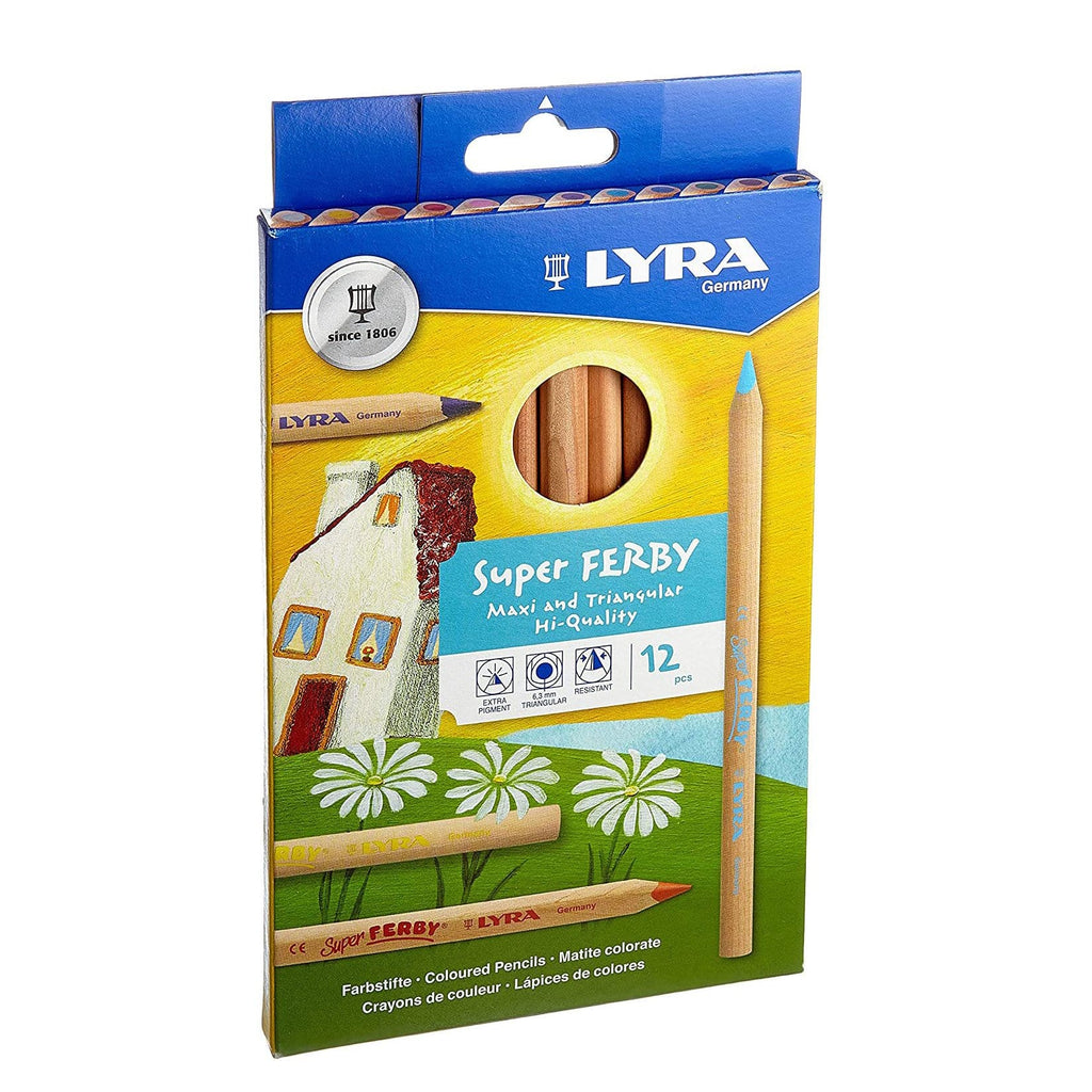 Lyra Super Ferby Unlacquered Standard Mix - Maxi and Triangular | 12 colours - STEAM Kids Brisbane