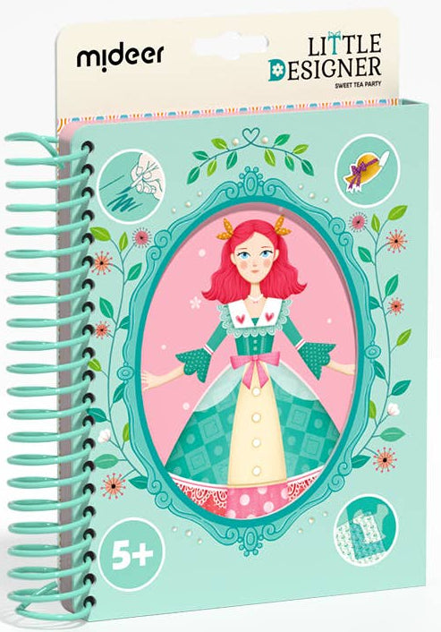 Mideer Little Designer-Sweet Tea Party - Design Book - STEAM Kids Brisbane