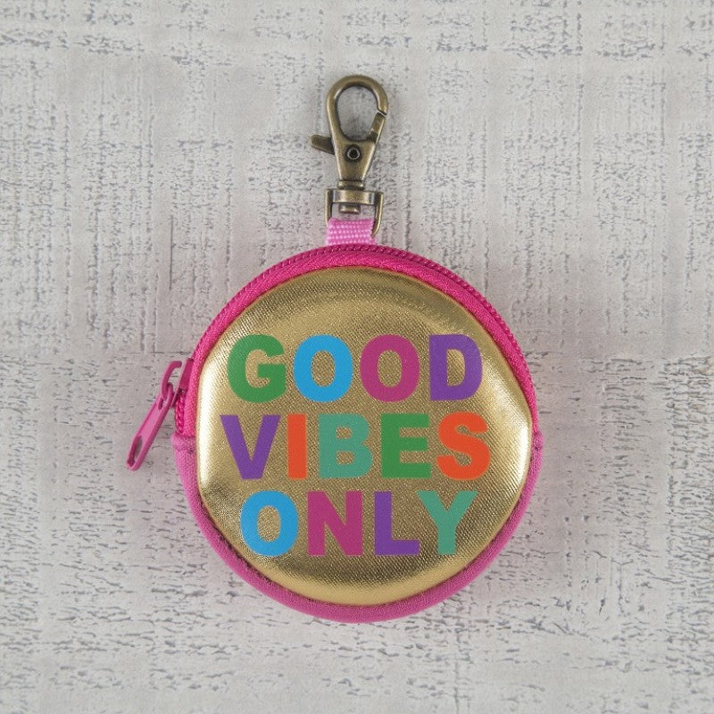 Ear Bud Pouch - Good Vibes Only | Natural Life - STEAM Kids Brisbane