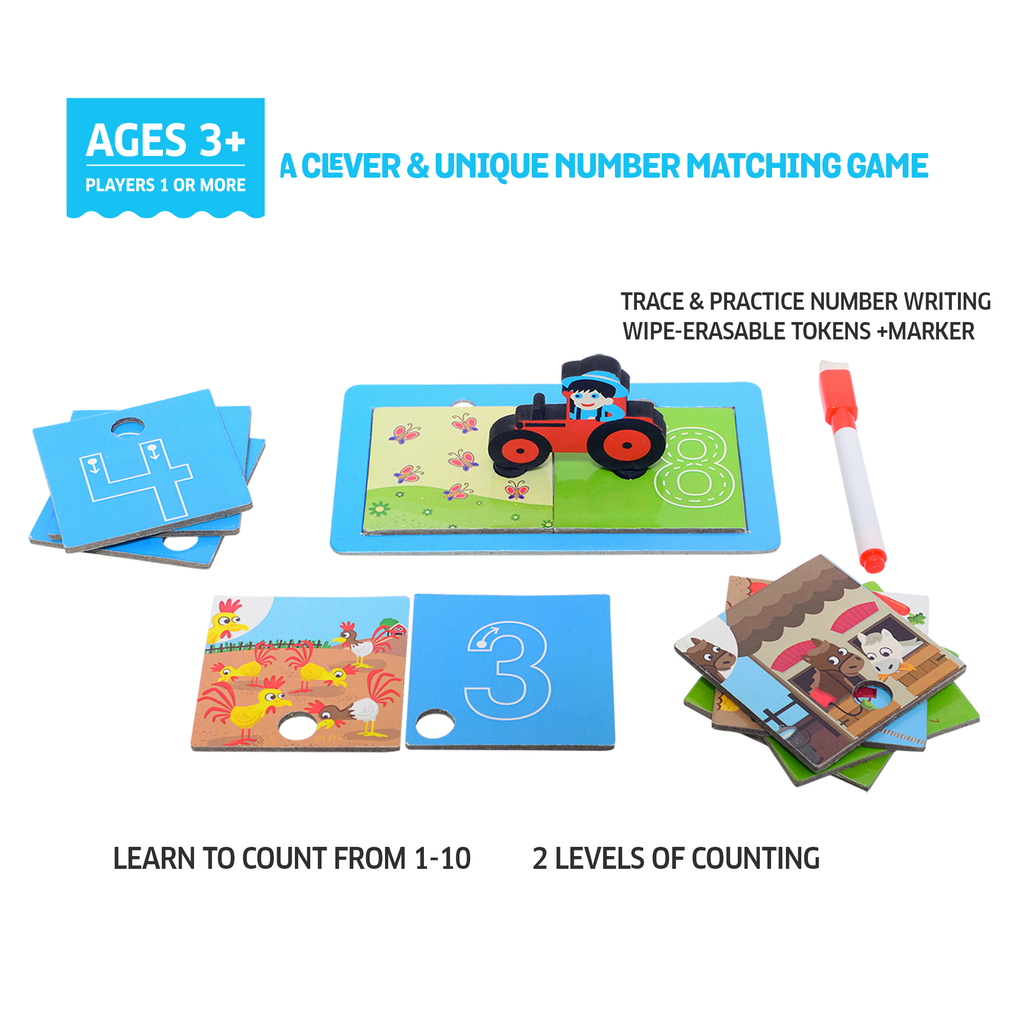 Clever Counting Matching Puzzle & Game - STEAM Kids Brisbane