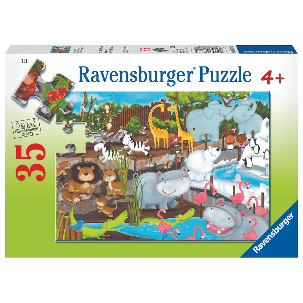 Ravensburger 35 Piece Puzzle | Day at the Zoo - STEAM Kids Brisbane