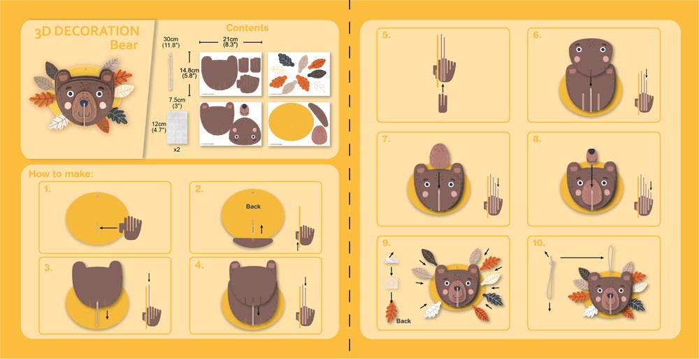 3D Puzzle Bear Decoration | Avenir - STEAM Kids Brisbane