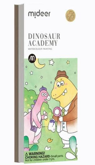 Mideer Dinosaur Academy Watercolour Painting Pad - STEAM Kids Brisbane