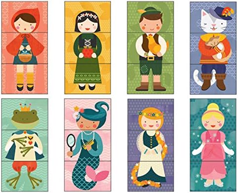 Petit Collage Fairy Tales Mix & Match Card Puzzle Game - STEAM Kids Brisbane