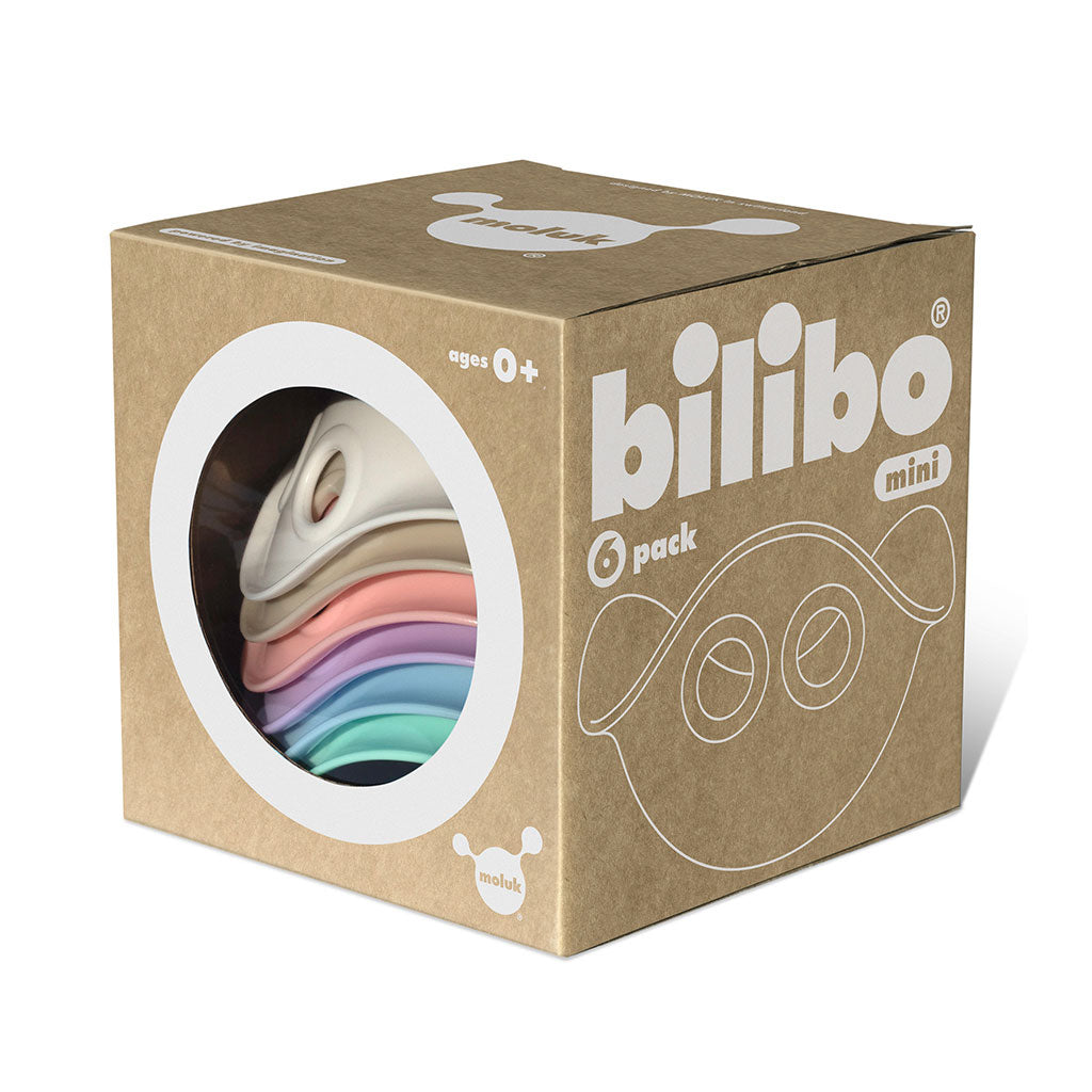 Moluk Mini Bilibo Toy - 6 Pack Pastel - STEAM Kids Brisbane