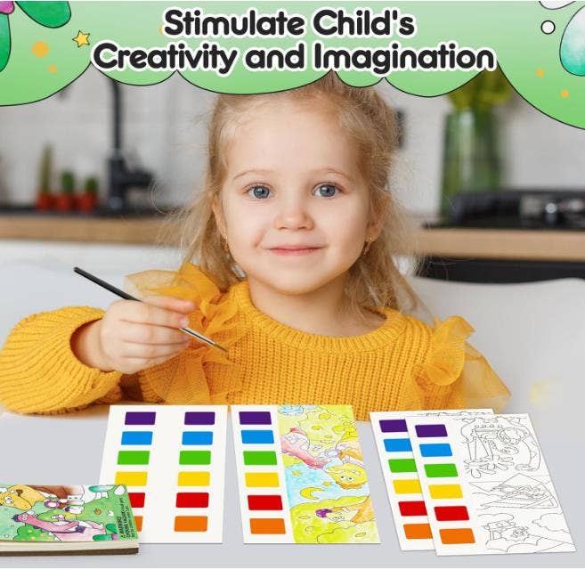 Mideer Dinosaur Academy Watercolour Painting Pad - STEAM Kids Brisbane