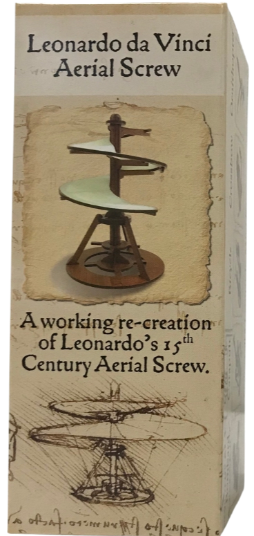 Leonardo Da Vinci - Aerial Screw - Miniature Wooden Model Kit | Pathfinders - STEAM Kids Brisbane