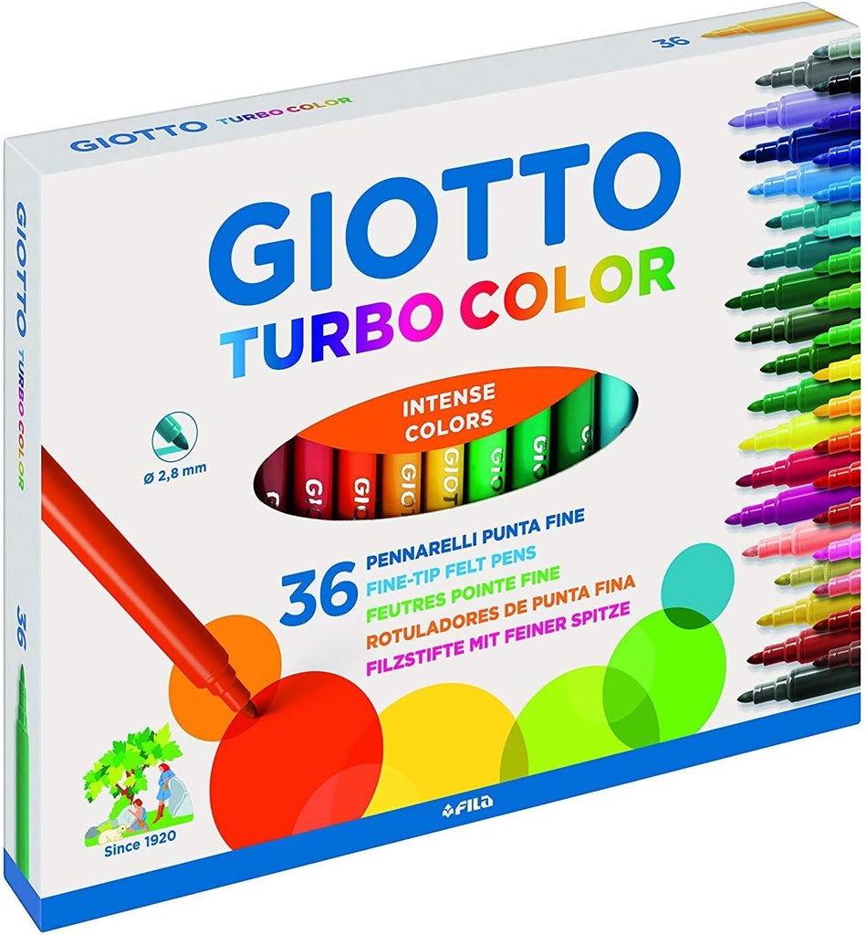 Fila Giotto | Turbo Colour 36 Felt Pens - STEAM Kids Brisbane