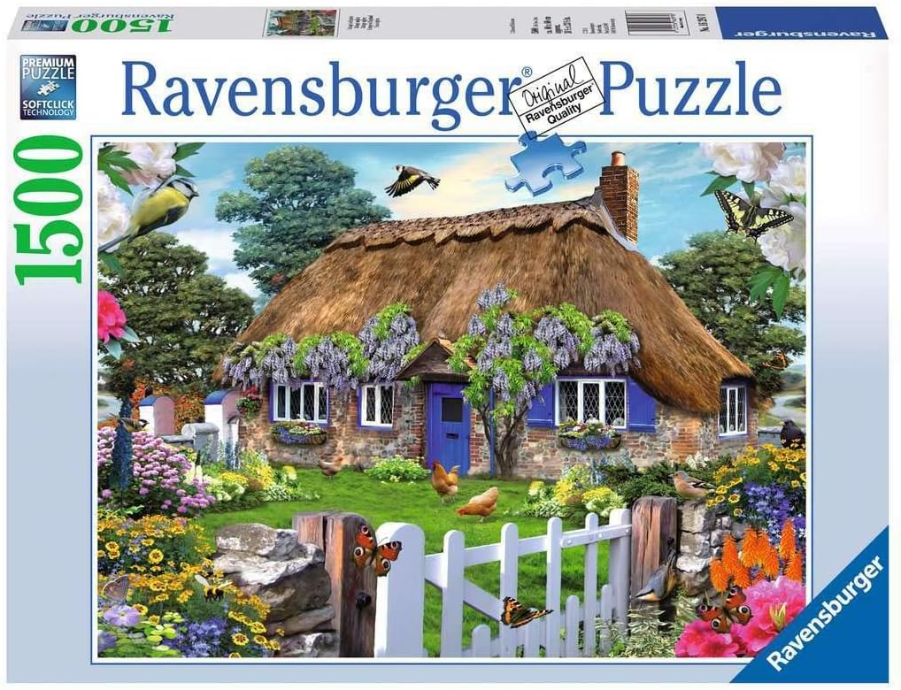 Ravensburger 1500 Piece Puzzle | Cottage in England - STEAM Kids Brisbane