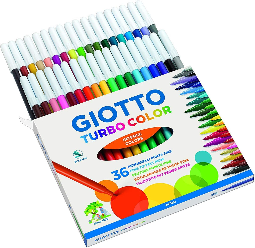 Fila Giotto | Turbo Colour 36 Felt Pens - STEAM Kids Brisbane