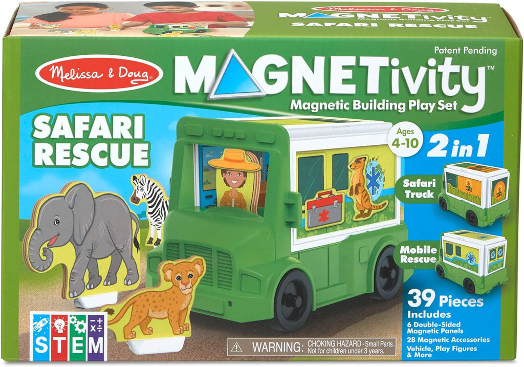 Magnetivity Safari Truck Playset | Melissa & Doug - STEAM Kids Brisbane