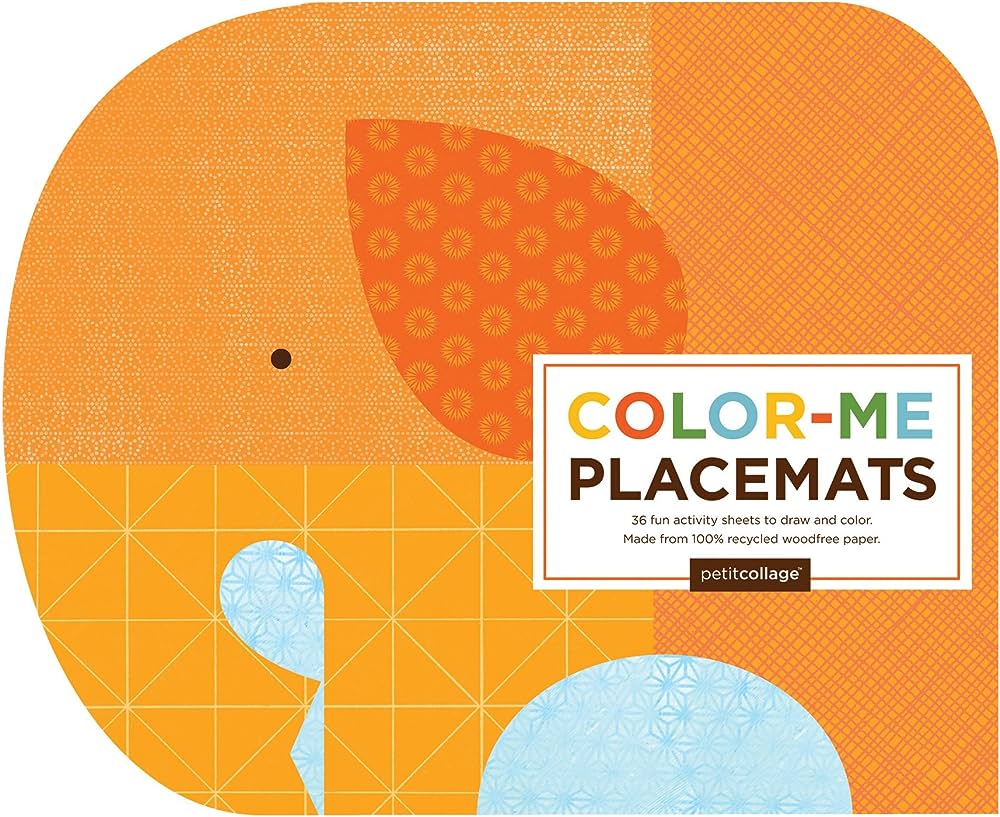 Colour-Me Placemats: Safari Animals | Petit Collage - STEAM Kids Brisbane