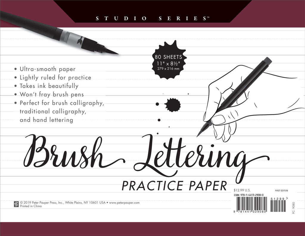 Brush Lettering Practice Pad 80 Sheets | Studio Series - STEAM Kids Brisbane