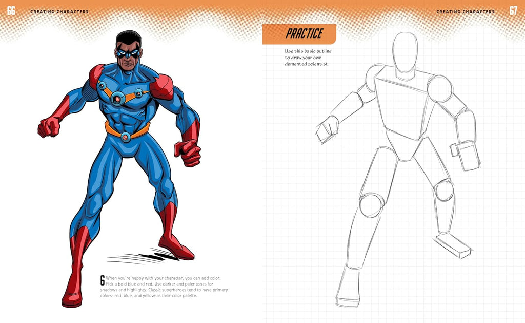 I Can Draw Comics Book | Easy Step-by-Step Comic Drawing Book for Kids - STEAM Kids Brisbane