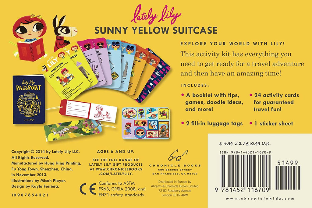 Lately Lily - Sunny Yellow Suitcase Activity Kit - STEAM Kids Brisbane