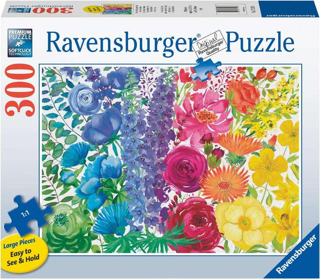 Ravensburger 300 Piece Puzzle | Floral Rainbow - STEAM Kids Brisbane