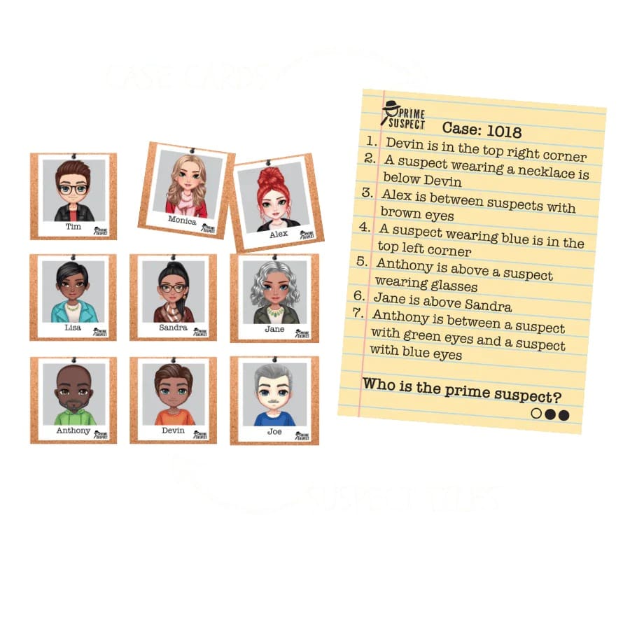 Prime Suspect Card Game - STEAM Kids Brisbane