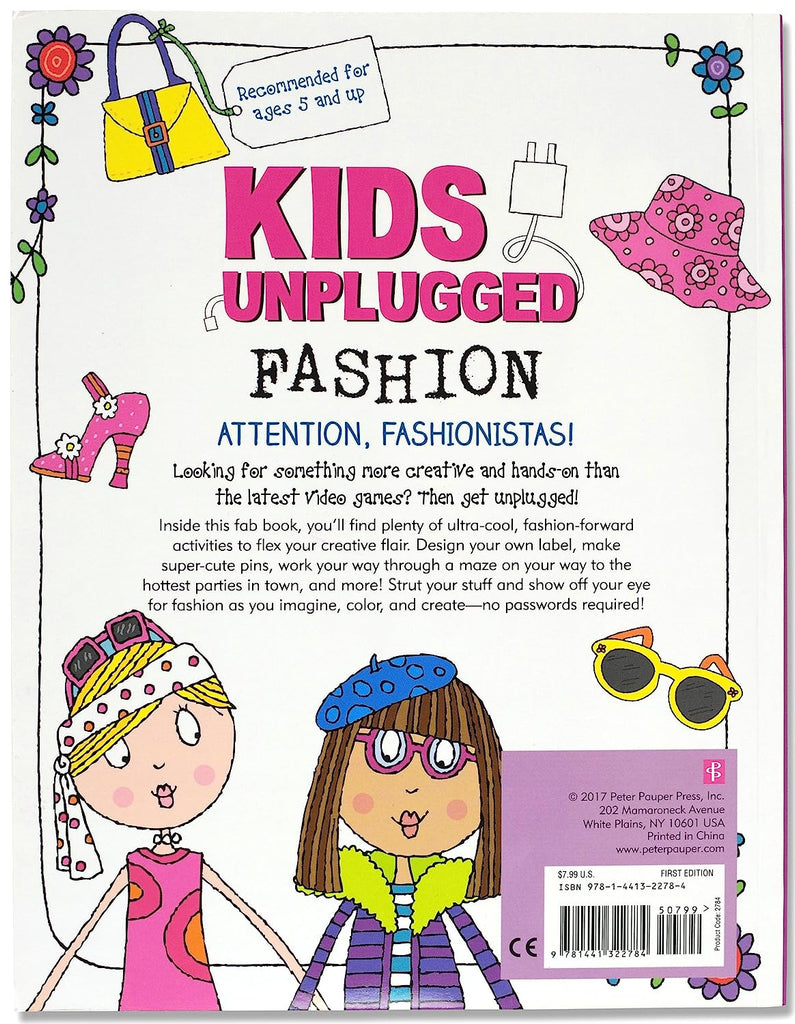 Kids Unplugged Fashion Activity Book | By Simon Abbott - STEAM Kids Brisbane