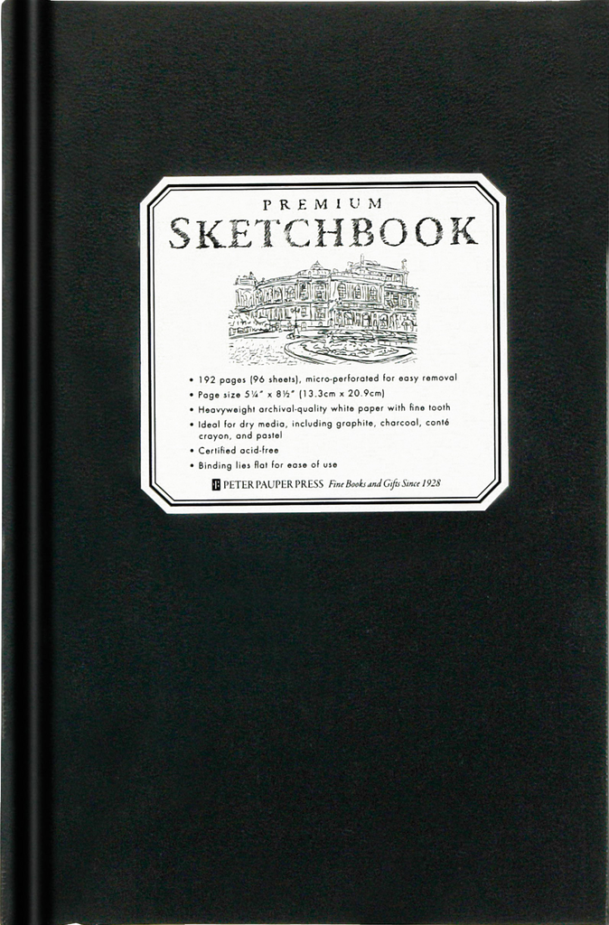 Premium Sketchbook A5 - Black Hardcover 192 Pages | - STEAM Kids Brisbane