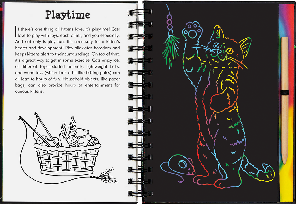 Kittens Scratch and Sketch | Trace Along Art Activity Book - STEAM Kids Brisbane